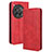 Funda de Cuero Cartera con Soporte Carcasa BY4 para OnePlus 12 5G Rojo