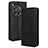 Funda de Cuero Cartera con Soporte Carcasa BY4 para OnePlus 12R 5G Negro