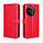 Funda de Cuero Cartera con Soporte Carcasa BY4 para OnePlus Ace 2 5G Rojo