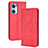 Funda de Cuero Cartera con Soporte Carcasa BY4 para OnePlus Nord CE 2 5G Rojo