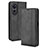 Funda de Cuero Cartera con Soporte Carcasa BY4 para Oppo A1 5G Negro