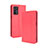 Funda de Cuero Cartera con Soporte Carcasa BY4 para Oppo A16 Rojo