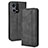 Funda de Cuero Cartera con Soporte Carcasa BY4 para Oppo F21 Pro 4G Negro