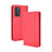 Funda de Cuero Cartera con Soporte Carcasa BY4 para Oppo Reno6 Pro 5G India Rojo