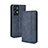 Funda de Cuero Cartera con Soporte Carcasa BY4 para Oppo Reno7 Pro 5G Azul