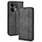 Funda de Cuero Cartera con Soporte Carcasa BY4 para Oppo Reno8 Pro+ Plus 5G Negro