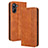 Funda de Cuero Cartera con Soporte Carcasa BY4 para Realme 10 4G Marron