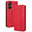 Funda de Cuero Cartera con Soporte Carcasa BY4 para Realme 10 Pro+ Plus 5G Rojo