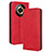 Funda de Cuero Cartera con Soporte Carcasa BY4 para Realme 11 Pro 5G Rojo