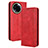 Funda de Cuero Cartera con Soporte Carcasa BY4 para Realme 11X 5G Rojo