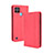 Funda de Cuero Cartera con Soporte Carcasa BY4 para Realme C21Y Rojo