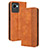 Funda de Cuero Cartera con Soporte Carcasa BY4 para Realme C30s Marron