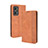 Funda de Cuero Cartera con Soporte Carcasa BY4 para Realme GT Neo2 5G Marron