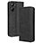 Funda de Cuero Cartera con Soporte Carcasa BY4 para Realme V30 5G Negro