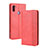 Funda de Cuero Cartera con Soporte Carcasa BY4 para Samsung Galaxy A11 Rojo