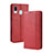 Funda de Cuero Cartera con Soporte Carcasa BY4 para Samsung Galaxy A20 Rojo