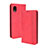 Funda de Cuero Cartera con Soporte Carcasa BY4 para Samsung Galaxy A22 5G SC-56B Rojo