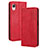 Funda de Cuero Cartera con Soporte Carcasa BY4 para Samsung Galaxy A23 5G SC-56C Rojo