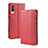 Funda de Cuero Cartera con Soporte Carcasa BY4 para Samsung Galaxy A30S Rojo