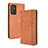 Funda de Cuero Cartera con Soporte Carcasa BY4 para Samsung Galaxy A34 5G Marron