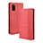 Funda de Cuero Cartera con Soporte Carcasa BY4 para Samsung Galaxy A41 Rojo