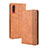 Funda de Cuero Cartera con Soporte Carcasa BY4 para Samsung Galaxy A70S Marron