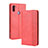 Funda de Cuero Cartera con Soporte Carcasa BY4 para Samsung Galaxy M11 Rojo