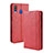 Funda de Cuero Cartera con Soporte Carcasa BY4 para Samsung Galaxy M20 Rojo