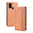 Funda de Cuero Cartera con Soporte Carcasa BY4 para Samsung Galaxy M31 Prime Edition Marron