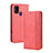 Funda de Cuero Cartera con Soporte Carcasa BY4 para Samsung Galaxy M31 Prime Edition Rojo