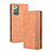 Funda de Cuero Cartera con Soporte Carcasa BY4 para Samsung Galaxy S20 FE 4G Marron