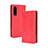 Funda de Cuero Cartera con Soporte Carcasa BY4 para Sharp Aquos Zero5G basic Rojo