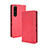 Funda de Cuero Cartera con Soporte Carcasa BY4 para Sony Xperia 1 III Rojo