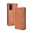 Funda de Cuero Cartera con Soporte Carcasa BY4 para Vivo iQOO 7 India 5G Marron