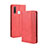 Funda de Cuero Cartera con Soporte Carcasa BY4 para Vivo iQOO U3 4G Rojo