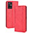 Funda de Cuero Cartera con Soporte Carcasa BY4 para Vivo iQOO Z6 5G Rojo