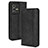 Funda de Cuero Cartera con Soporte Carcasa BY4 para Vivo V23 Pro 5G Negro