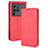 Funda de Cuero Cartera con Soporte Carcasa BY4 para Vivo X80 Pro 5G Rojo