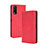 Funda de Cuero Cartera con Soporte Carcasa BY4 para Vivo Y11s Rojo