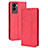 Funda de Cuero Cartera con Soporte Carcasa BY4 para Vivo Y72t Rojo