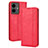 Funda de Cuero Cartera con Soporte Carcasa BY4 para Vivo Y77e 5G Rojo