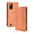 Funda de Cuero Cartera con Soporte Carcasa BY4 para Wiko Ride 3 Marron