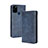 Funda de Cuero Cartera con Soporte Carcasa BY4 para Wiko View5 Azul