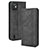 Funda de Cuero Cartera con Soporte Carcasa BY4 para Wiko Y82 Negro