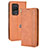 Funda de Cuero Cartera con Soporte Carcasa BY4 para Xiaomi Black Shark 5 Pro 5G Marron