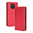 Funda de Cuero Cartera con Soporte Carcasa BY4 para Xiaomi Mi 10i 5G Rojo