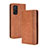 Funda de Cuero Cartera con Soporte Carcasa BY4 para Xiaomi Mi 10T 5G Marron