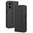 Funda de Cuero Cartera con Soporte Carcasa BY4 para Xiaomi Poco M4 5G Negro