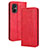 Funda de Cuero Cartera con Soporte Carcasa BY4 para Xiaomi Poco M5 4G Rojo