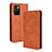 Funda de Cuero Cartera con Soporte Carcasa BY4 para Xiaomi Redmi 10 (2022) Marron